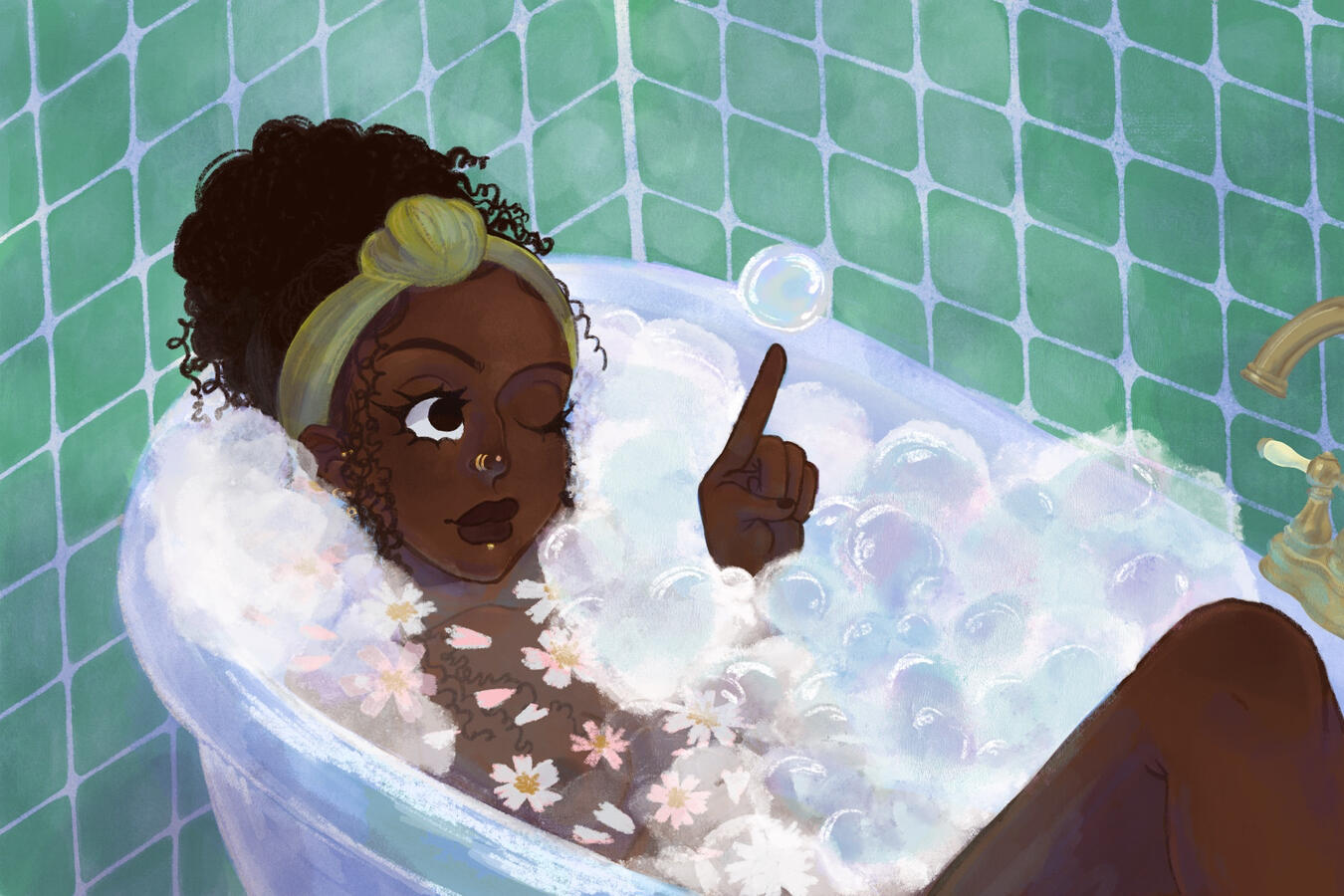 Najima's Self Care Day - Digital painting